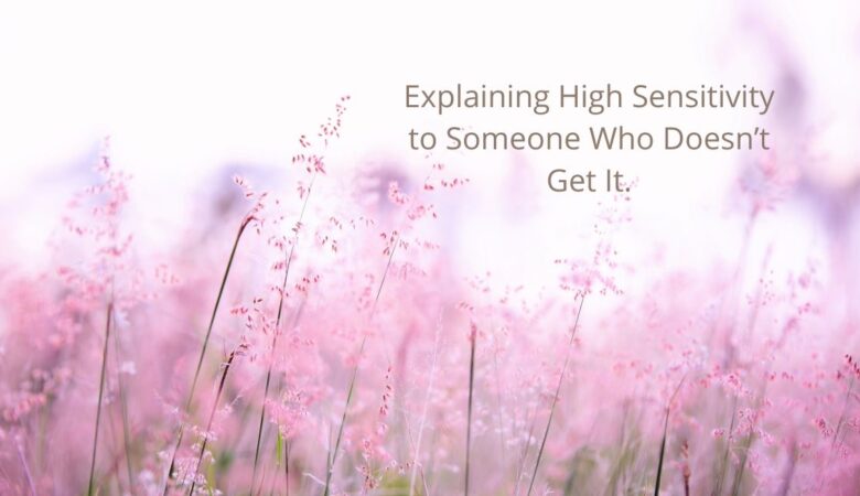 Explaining High Sensitivity to Someone Who Doesn’t Get It.